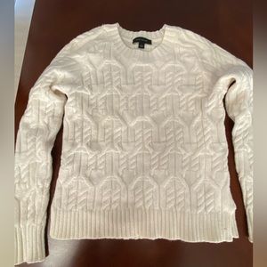 Ann Taylor cream sweater- excellent condition